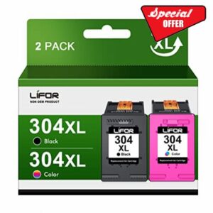 304 Ink Cartridges Combo Pack 304 XL Black and Colour Remanufactured for HP 304XL Ink Cartridges Multipack for HP Envy 5010 5020 5032 5030 5000 5055 DeskJet 3760 3762 2600 2620 2630 2633 3720 375