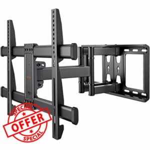 Perlegear TV Wall Bracket for 37-84 Inch Flat/Curved TVs up to 60kg