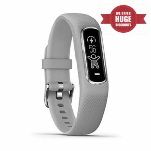 Garmin Small/Medium vivosmart 4 Smart Activity Tracker with Wrist-Based Heart Rate and Fitness Monitoring Tools - Grey