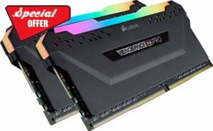 CORSAIR VENGEANCE RGB PRO 16GB (2x8GB) DDR4 3600 (PC4-28800) C18 Desktop memory – Black