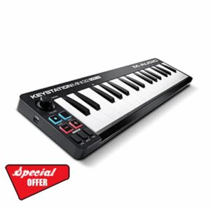 M-Audio Keystation Mini 32 MK3 - Portable USB MIDI Keyboard Controller for Mobile Music Production With Software Suite