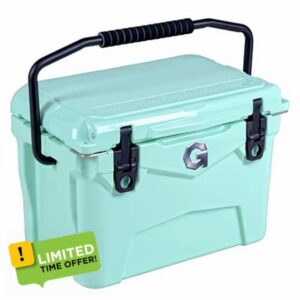 G Cooler box Cool bag 19L Ice Cooler 20QT Rotomolded Ice Chest for Outdoor Camping BBQ Travel (Seafoam Green)