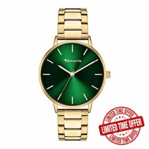 Tamaris Damen Analog Quarz Uhr mit Edelstahl Armband