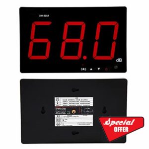Wall Mount Sound Level Meter LCD Display Sound Measuring & Layout Tools 30-130Db Digital Sound Large LCD Display Level Mete