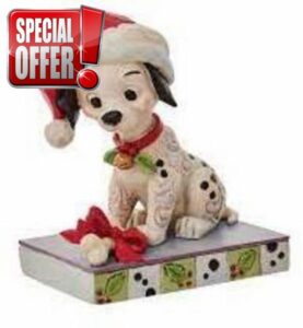 Enesco Disney Traditions 101 Dalmatians Lucky Figurine - Christmas