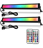 Linke Solar Spike Lights Colour Changing, 3 in 1 RGB Solar Uplighters IP66 Waterproof Remote Cont...