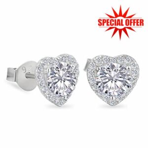 KRKC Silver Earrings for Women