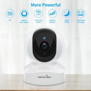 2K Wireless Home Security Camera Indoor for Baby