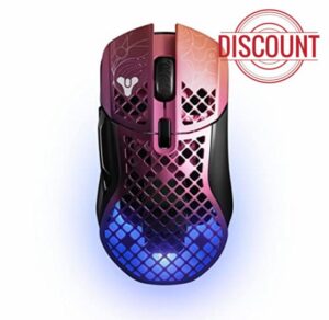 SteelSeries Aerox 5 Wireless – Destiny 2: Lightfall Edition – Lightweight 74g Gaming Mouse – 18000 CPI – TrueMove Air Optical Sensor – Water Resistant – 180+ Hour Battery Life – Free In-Game Items