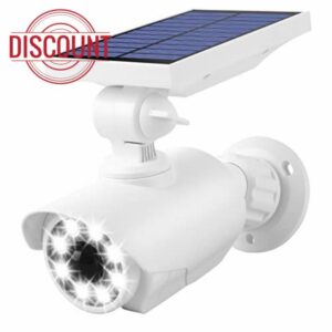 BAITAI Outdoor Solar Security Light with Motion Sensor