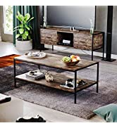 Vida Designs Brooklyn Coffee Table Sofa Side End Shelf Display Unit Industrial Rustic Living Room...