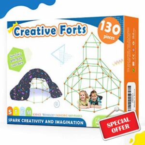 Kids Fort Building Kit - 130 Piece