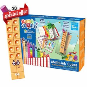 Learning Resources MathLink Cubes Numberblocks 11-20 Activity Set