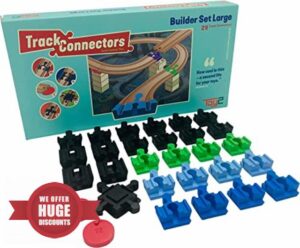 Builder Set Large | 29 Brio Duplo Connectors | Compatible with all brands