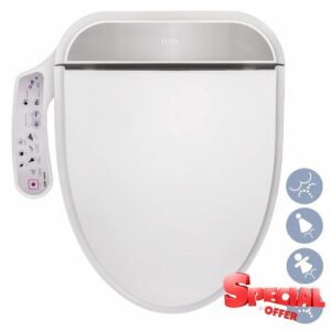 R FLORY FDB320 Electronic Smart Bidet Seat Easy Install Heated Seat Warm Dry and Water Eco Power Save Self Cleaning Healthy Separate Nozzle (Normal-UK)