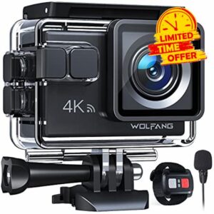 WOLFANG Action Camera 4K 20MP GA100