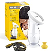 Medela Harmony Manual Breast Pump - Compact Swiss design featuring PersonalFit Flex shields and M...