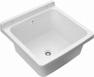 Adventa Pilozzo Wall Sink 40x40 in Resin for Outdoor