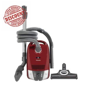 Miele 12030390 Compact C2 Cat & Dog Bagged Cylinder Vacuum Cleaner with Power Efficiency Motor