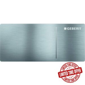 Geberit Sigma 70 242813FW1 Actuator Plate Replacement Part Brushed Stainless Steel for 2 Flushes