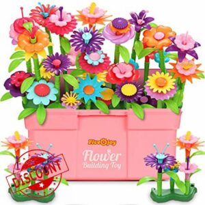 Fivejoy Flower Garden Building Toys for 3 Year Old Girls Boys