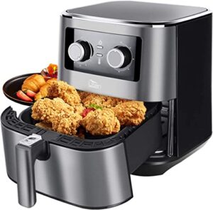 Uten 5.5L Air Fryers Home Use 1700W with Rapid Air Technology for Healthy Oil Free & Low Fat Cooking