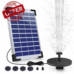 AISITIN 5.5W Solar Fountain Pump
