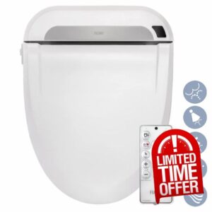 R FLORY Bidet Intelligent Toilet Seat FDB608 Energy-Saving Warm Water Air Dry Remote Contrrol