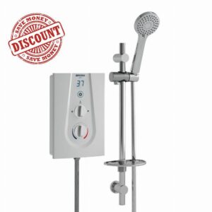 Bristan GLE395 W 9.5 kW Glee 3 Electric Shower - White            [Energy Class A]