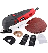 Power Corded Oscillating Multi Tool, Hi-Spec DT30301, 220W with 37 Piece Consumable Accessory Bla...
