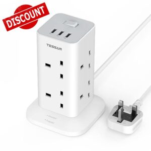 Tower Extension Lead with 3 USB Slots