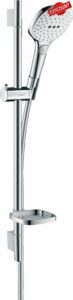 hansgrohe Raindance Select E Shower set 120 3jet EcoSmart 9 l/min with shower rail 65 cm and soap dish