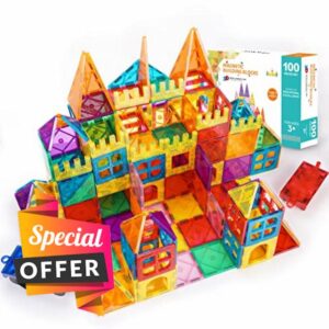 YIKUMO Kids Magnetic Tiles Toys