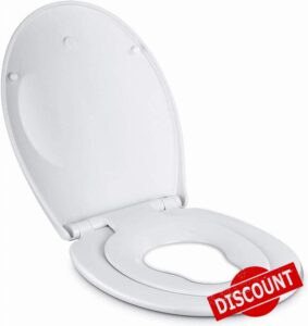 Toilet Seat with Built-in Child Seat