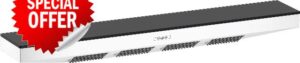 Hansgrohe Rainfinity Shower Head 500 mm with 1 Jet Type and Shower Shelf Matte White