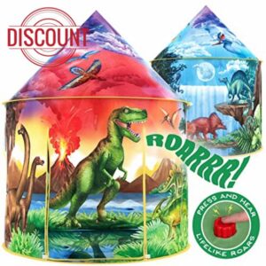 W&O Dinosaur Discovery Play Tent with Roar Button