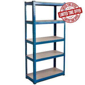 Home Vida 5 Tier Layer Shelf Storage Shelving Rack Heavy Duty Kitchen Garage Racking 875 Kgs Capacity