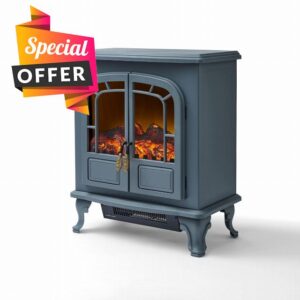 Warmlite WL46019G Wingham Log Effect Stove Fire with Realistic LED Flame Effect