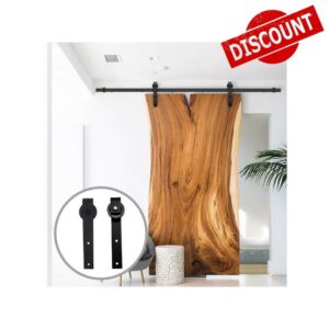 LWZH 9FT/274cm Sliding Barn Door Hardware Barn Door Kit Sliding Door Kit for Single Barn Door