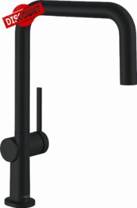 hansgrohe Talis M54 Kitchen Tap 360° Swivelling High Comfort U-Spout 220 mm Standard Connections Black