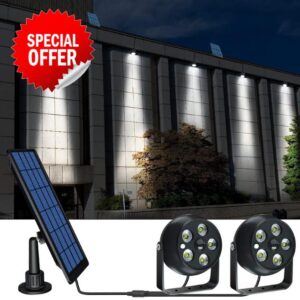 hixyer Solar Motion Sensor Spotlight Outdoor Indoor
