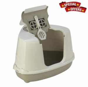 Petface Hooded Corner Cat Litter Tray