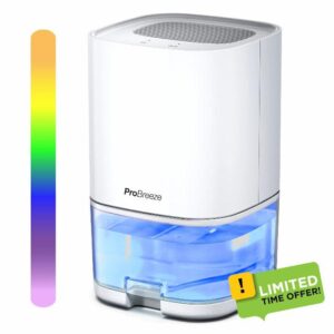 Pro Breeze 1000ml Dehumidifier for Home with Timer