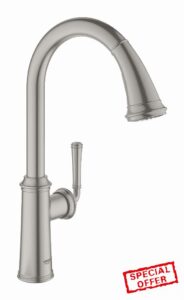 GROHE Gloucester – Kitchen Sink Pull-Out Dual Spray Mixer Tap (High C-spout