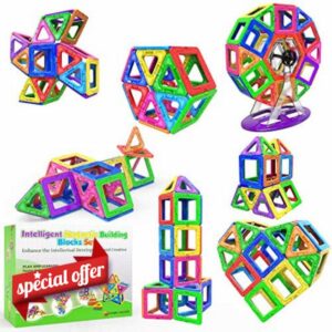Desire Deluxe Magnetic Building Blocks Gift 94PC Kids Magnetics Construction Block Games for Boys and Girls Creativity Educational Children's Toys for Age 3 4 5 6 7 Year Old