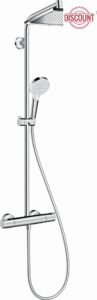 Hansgrohe Crometta E Shower System 240 1 Spray With Thermostat