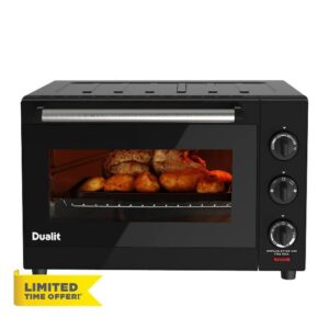 Dualit Electric Mini Oven - Large 22L Capacity - Double Glazed Window - Defrost