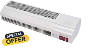 Devola Over Door Electric Heater 3kW Air Curtain | Open Window Detection | Ceiling Suspension