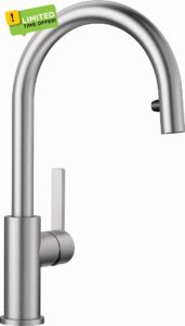Blanco 525125 Candor-S Steel Kitchen Sink tap Pull-Out spout steel-525125