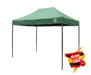 All Seasons Gazebos 3x2m Heavy Duty Fully Waterproof Pop up Gazebo With Accessory Pack - Gree
